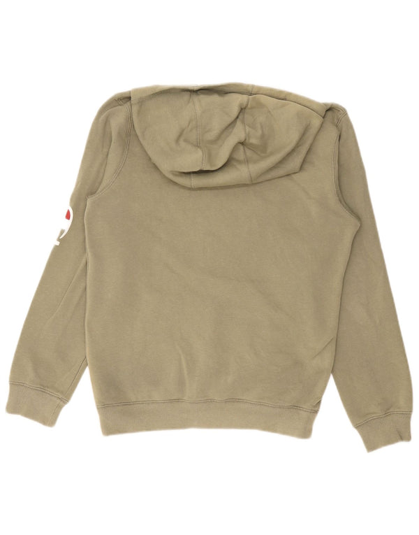 Champion Boys Graphic Hoodie Jumper 13-14 Years Green Cotton