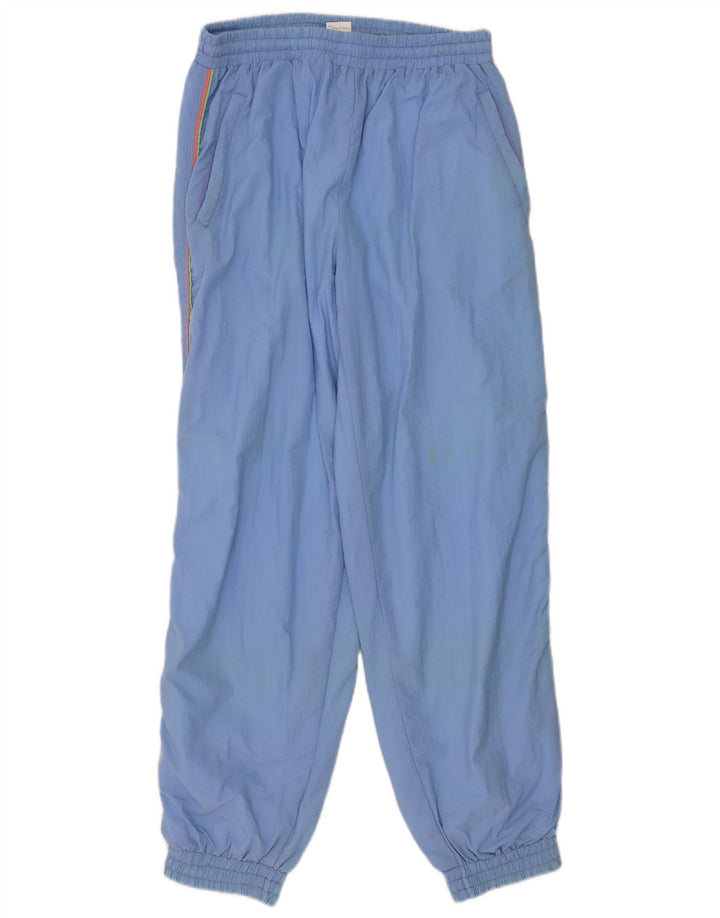 Vintage træningsdragt til mænd Joggers store blå stribede polyamid