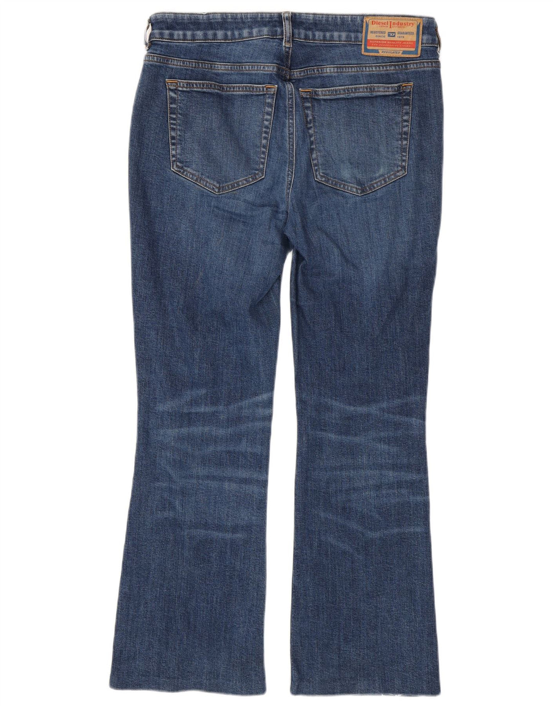 DIESEL Dame Bootcut Jeans W30 L28 Marineblå Bomuld