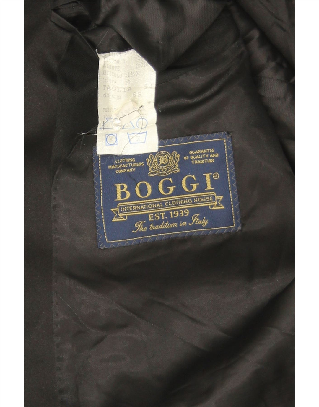 Boggi Herre 1 Knap Blazer Jakke IT 54 2XL Sort