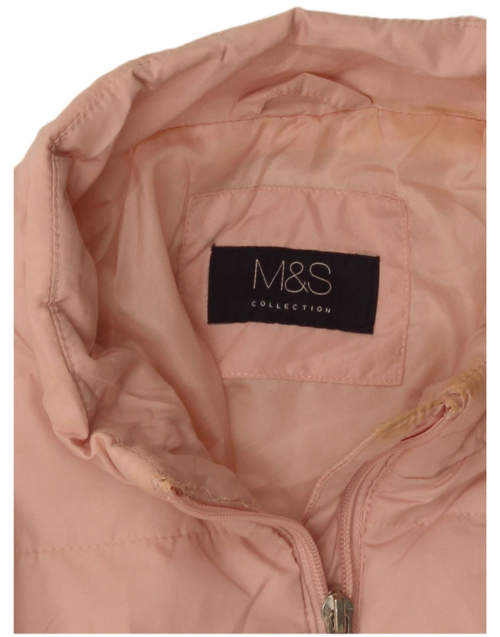 Marks & Spencer Polstret jakke til kvinder UK 14 Large Pink