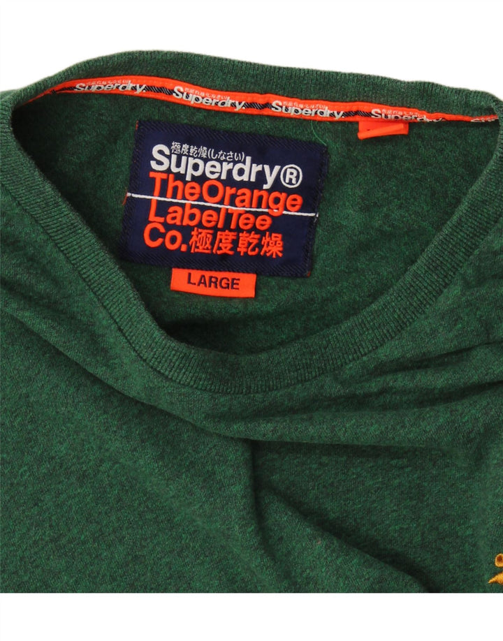 Superdry Herre Top Langærmet Stor Grøn