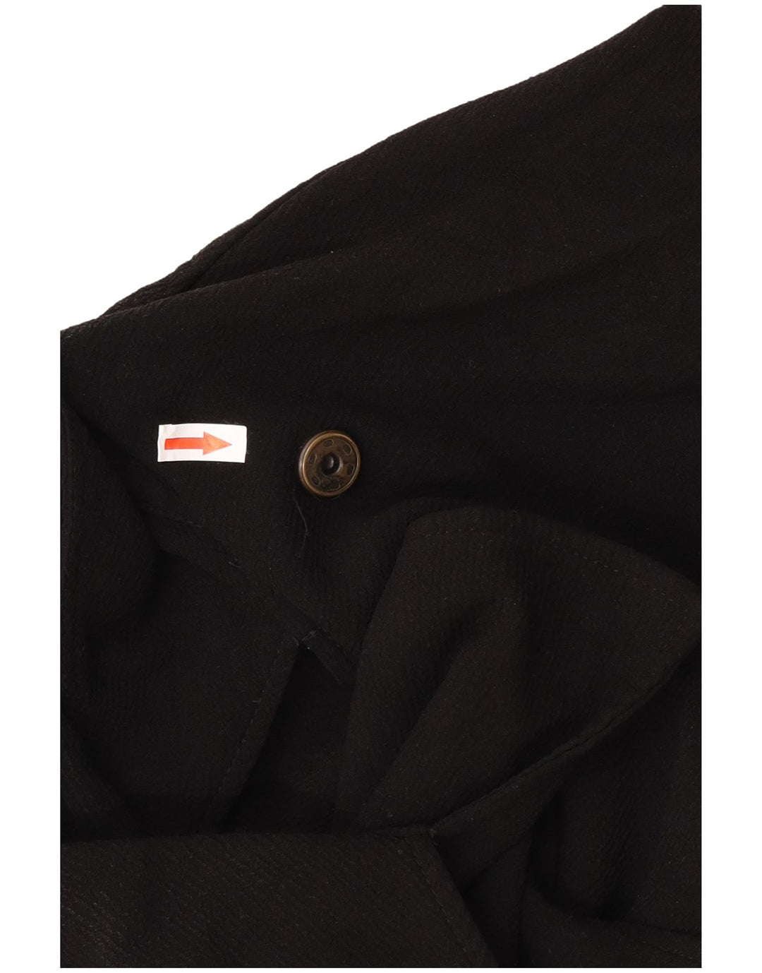 Topshop Dame Oversized Overfrakke UK 12 Medium Sort Polyester