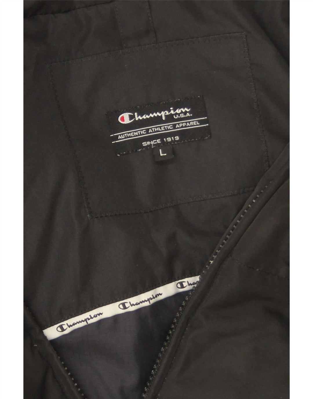Champion Dame Hætte Polstret Jakke UK 16 Large Sort