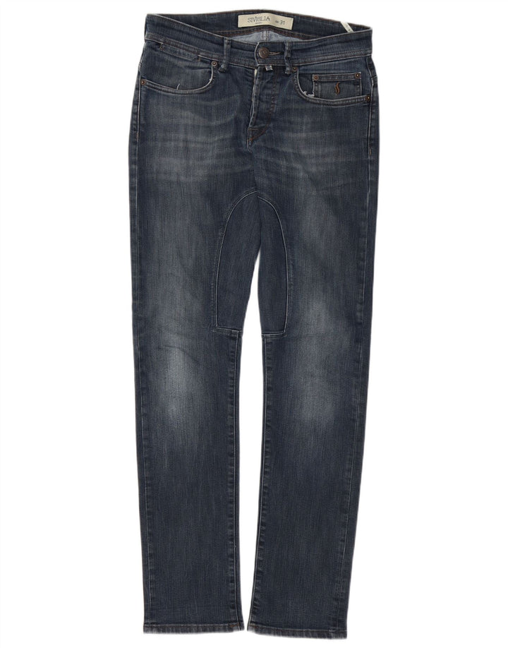 SIVIGLIA Slim Jeans til mænd W31 L32 Marineblå bomuld
