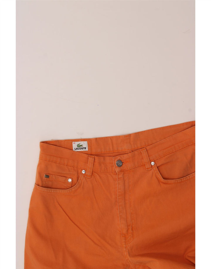 LACOSTE Womens Straight Jeans Size 42 Large W30 L30 Orange Cotton Vintage Lacoste and Second-Hand Lacoste from Messina Hembry 