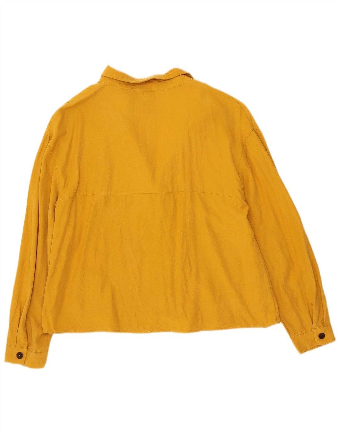 Zara Dame Trafaluc Skjorte UK 16 Large Yellow