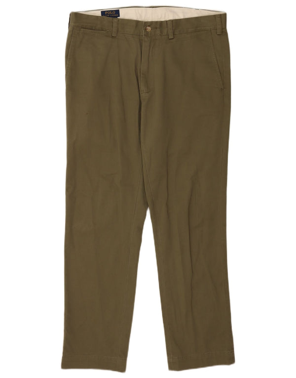 Polo Ralph Lauren Herre Slim Fit Chino Bukser W34 L30 Khaki Bomuld