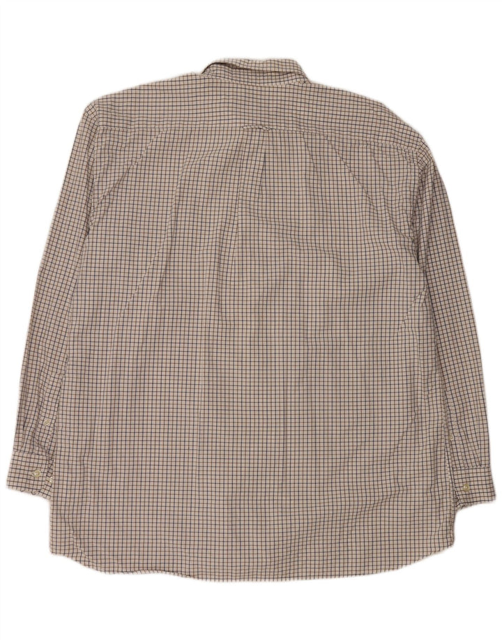Gant herre Regular Fit skjorte 2XL hvid ternet bomuld