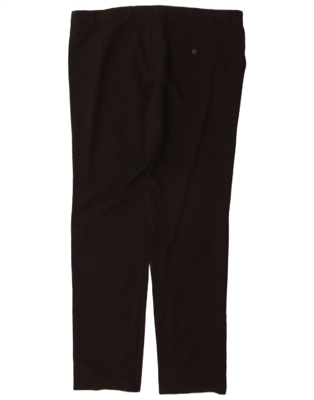 Marks & Spencer Straight Chino-bukser til mænd W40 L35 Sort polyester
