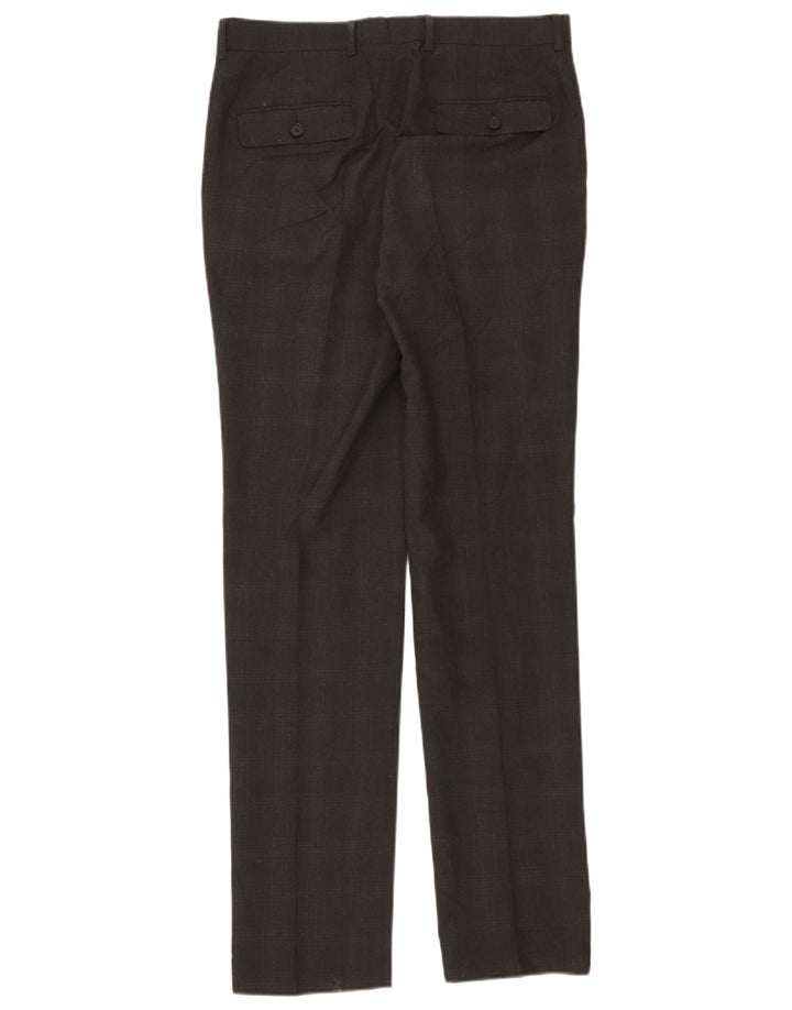 Marks & Spencer Herre Super Slim Fit Suit Bukser W32 L33 Grå ternet