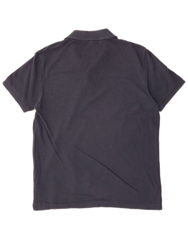 BENETTON Herre poloshirt Stor marineblå bomuld