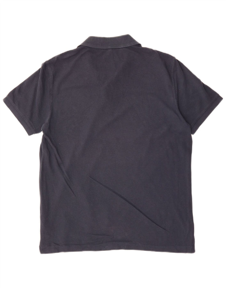 BENETTON Herre poloshirt Stor marineblå bomuld