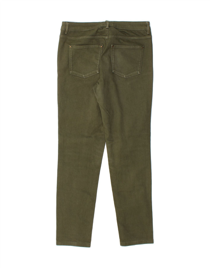 MASSIMO DUTTI Womens Slim Jeans EU 40 Medium W30 L29 Khaki Cotton Vintage Massimo Dutti and Second-Hand Massimo Dutti from Messina Hembry 