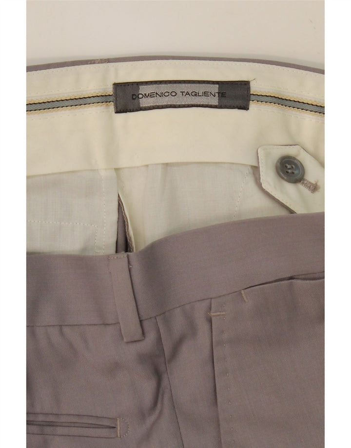 DOMENICO TAGLIENTE Mens Straight Suit Trousers W28 L35 Grey Vintage Domenico Tagliente and Second-Hand Domenico Tagliente from Messina Hembry 