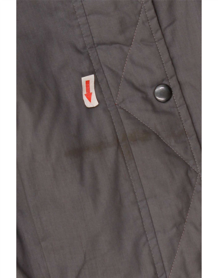 Vintage Kvinders Oversized Military Bomber Jacket IT 48 XL Navy Blue