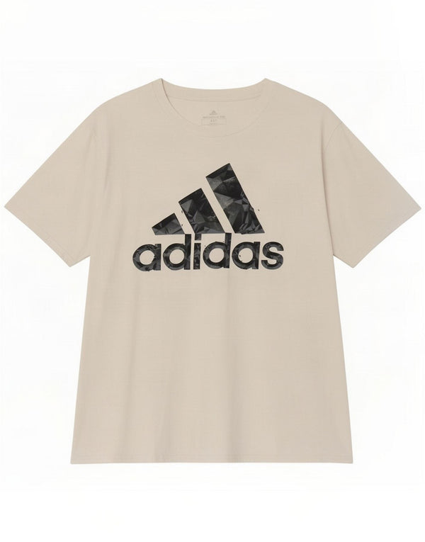 Adidas Grafisk T-shirt top til mænd, stor hvid bomuld