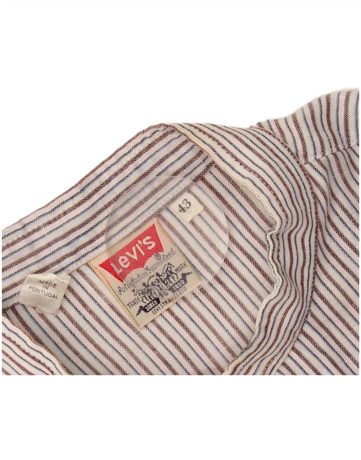 Levi's herreskjorte str. 43 Stor flerfarvet stribet bomuld