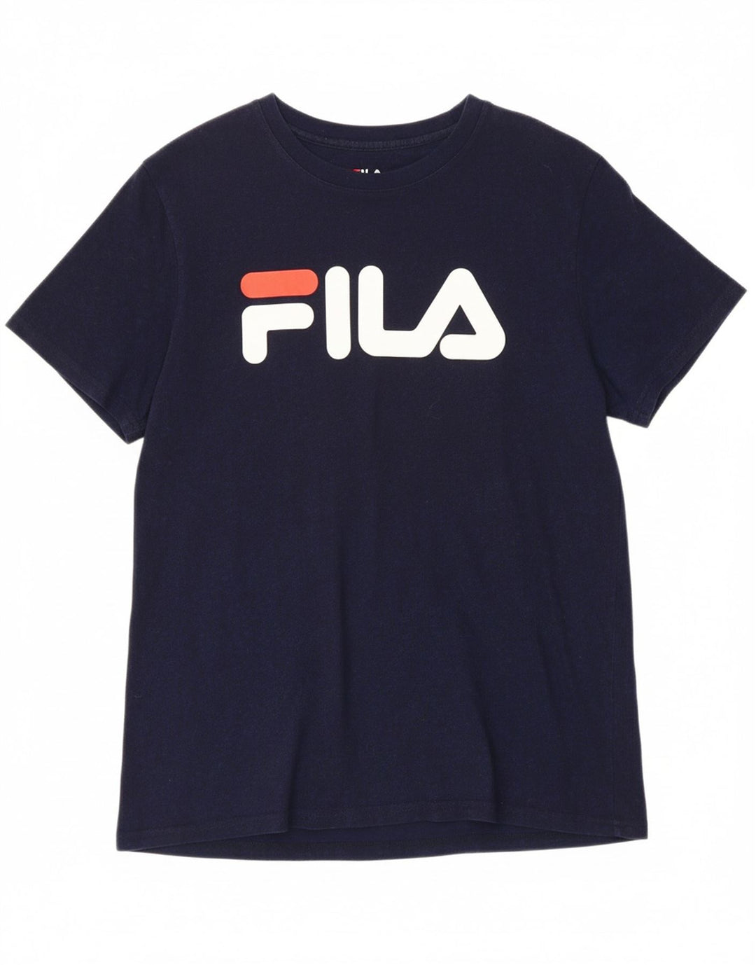 FILA Mens Graphic T-Shirt Top Medium Navy Blue Cotton Vintage Fila and Second-Hand Fila from Messina Hembry 