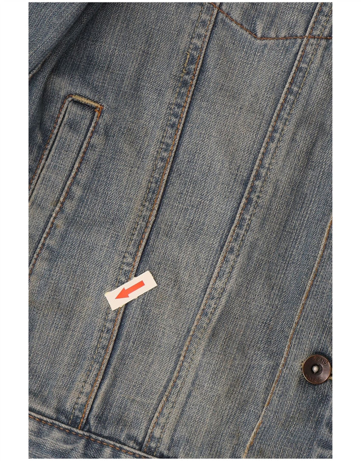 Oviesse Dame denimjakke UK 16 Stor Blå Bomuld