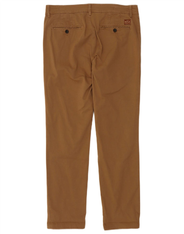 RIFLE Herre Slim Chino Bukser W32 L30 Beige Bomuld