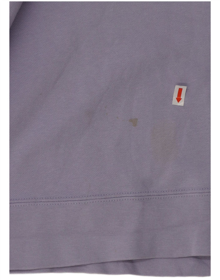 Nike Dame Grafisk Sweatshirt Jumper UK 14 Medium Lilla Bomuld