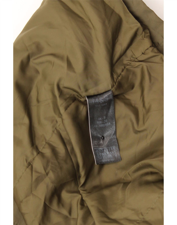 Marks & Spencer Dame Hætte Oversized regnjakke UK 8 Small Khaki