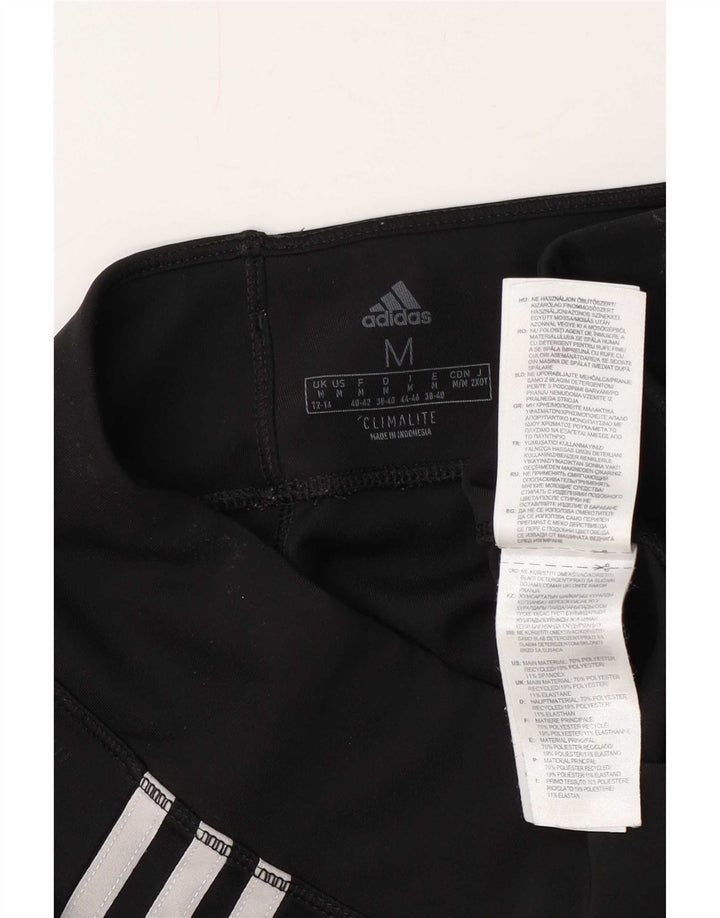 Adidas Womens Climalite Leggings UK 12/14 Medium Black Polyester