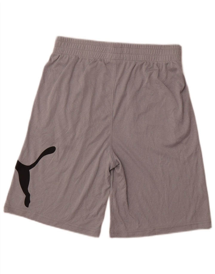 PUMA Graphic Sportsshorts til drenge 13-14 år XL Grå
