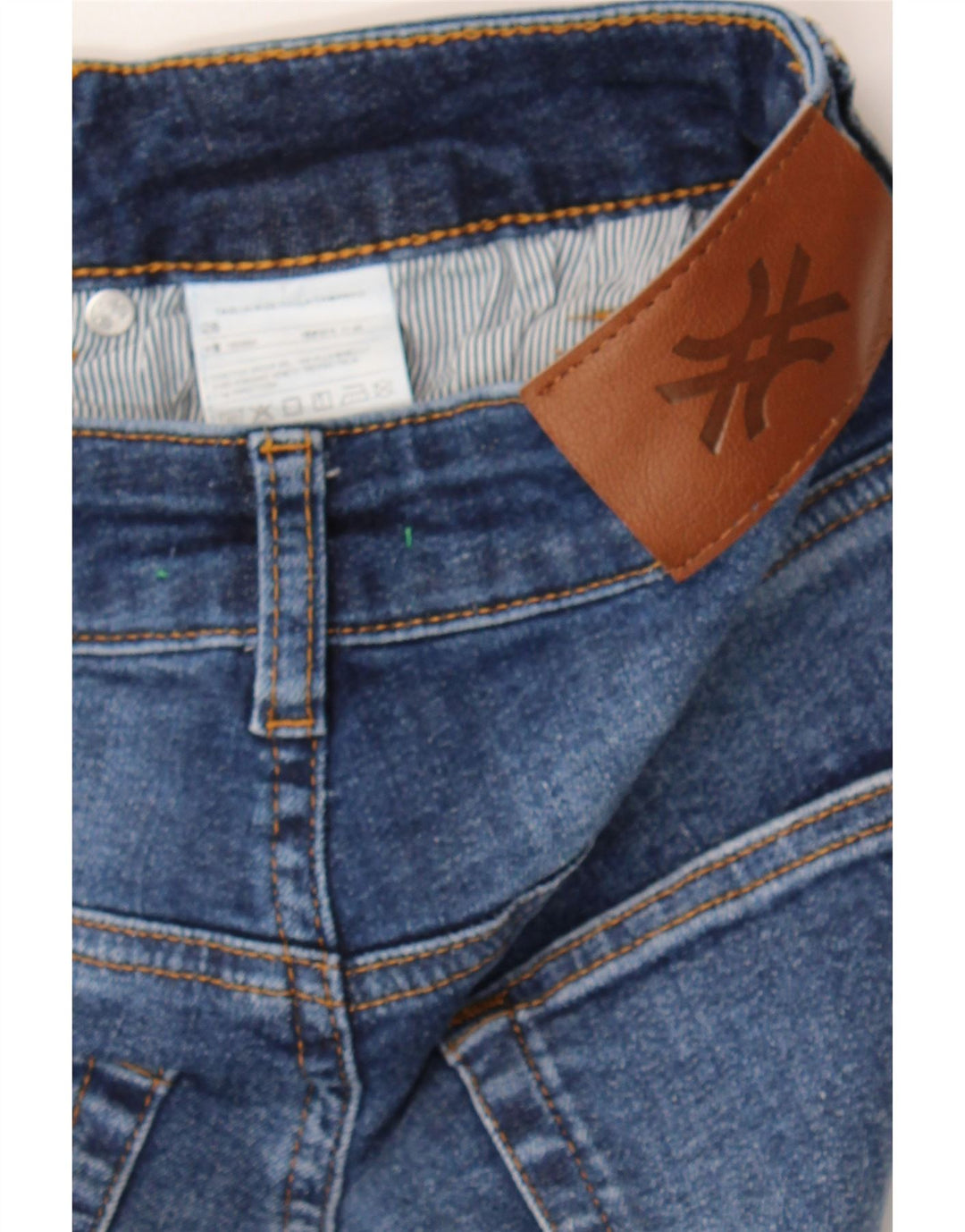 BENETTON Womens Cropped Jeans W28 L25 Blue Cotton Vintage Benetton and Second-Hand Benetton from Messina Hembry 