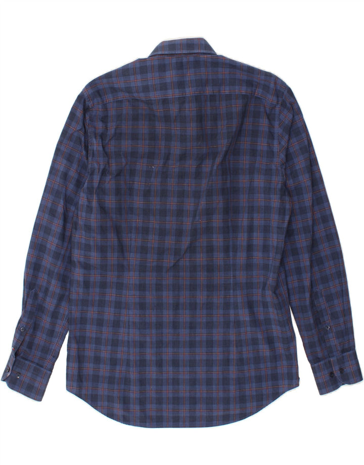 TOMMY HILFIGER Mens Shirt Size 41 16 Large Blue Check Cotton Vintage Tommy Hilfiger and Second-Hand Tommy Hilfiger from Messina Hembry 