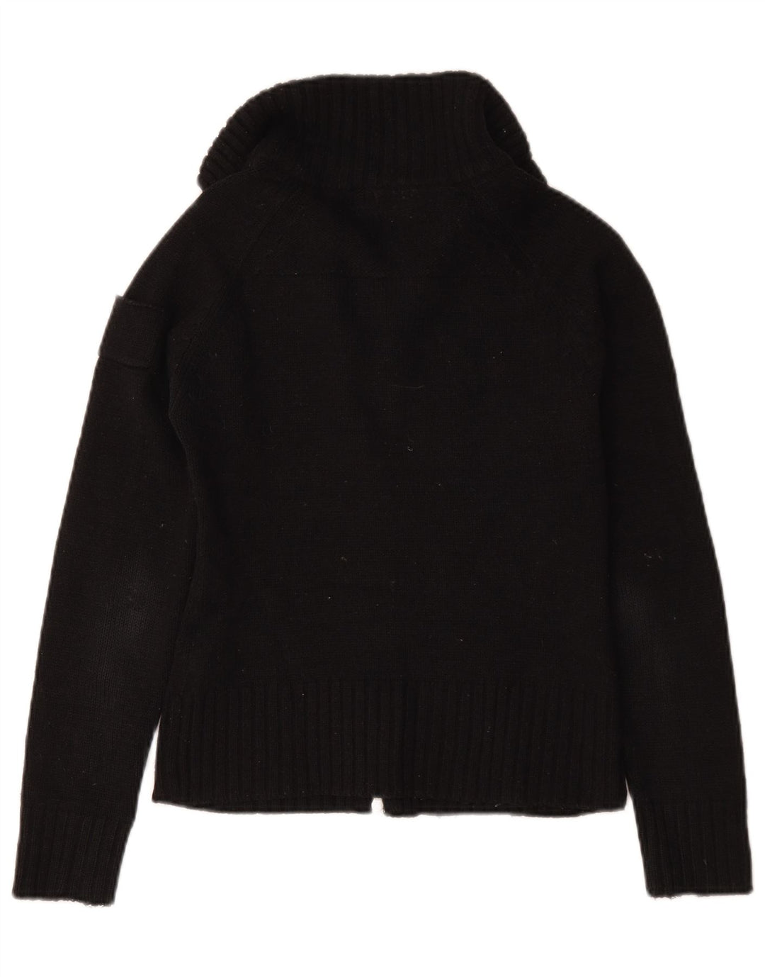 Zara Dame Cardigan Sweater UK 12 Medium Navy Blue Akryl