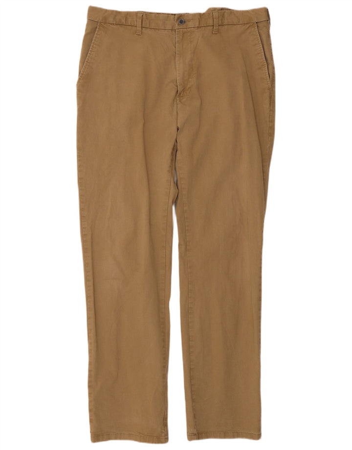 Marks & Spencer Herre Regular Fit Chinobukser W38 L33 Beige Bomuld