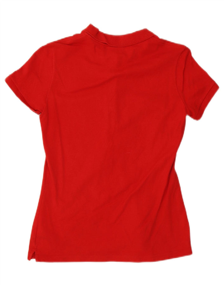 LACOSTE Womens Polo Shirt Size 42 Large Red Cotton Vintage Lacoste and Second-Hand Lacoste from Messina Hembry 