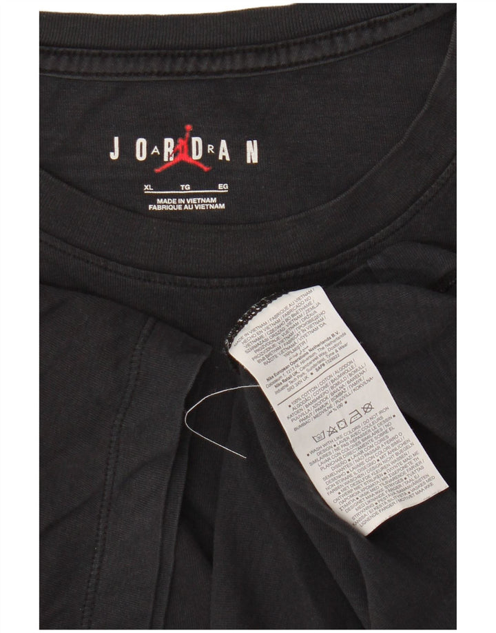Jordan Herre T-Shirt Top XL Sort Bomuld