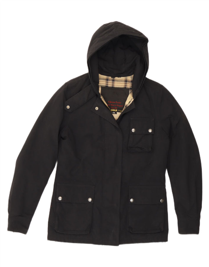 Belstaff Utility-jakke med hætte til kvinder EU 40 Medium Sort Polyamid