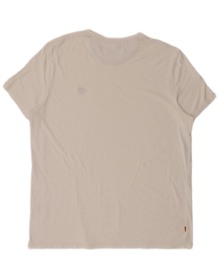 Timberland Herre Slim Fit T-Shirt Top 2XL Hvid