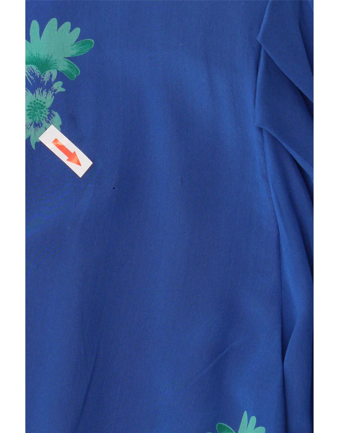 Vintage Kvinders Crop Cardigan Top UK 14 Medium Blue Floral