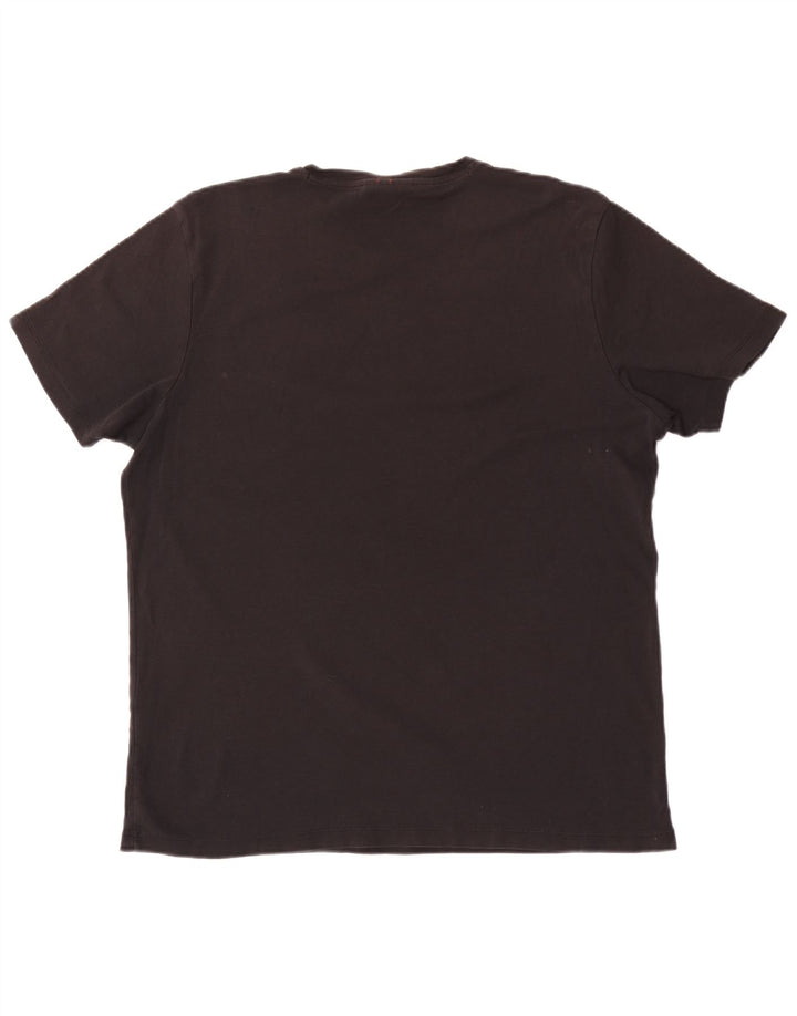 Hugo Boss Herre T-Shirt Top 2XL Sort Bomuld