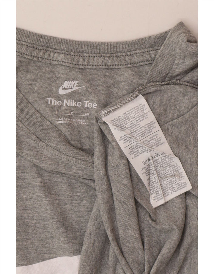 Nike grafisk t-shirt top til mænd, lille grå bomuld
