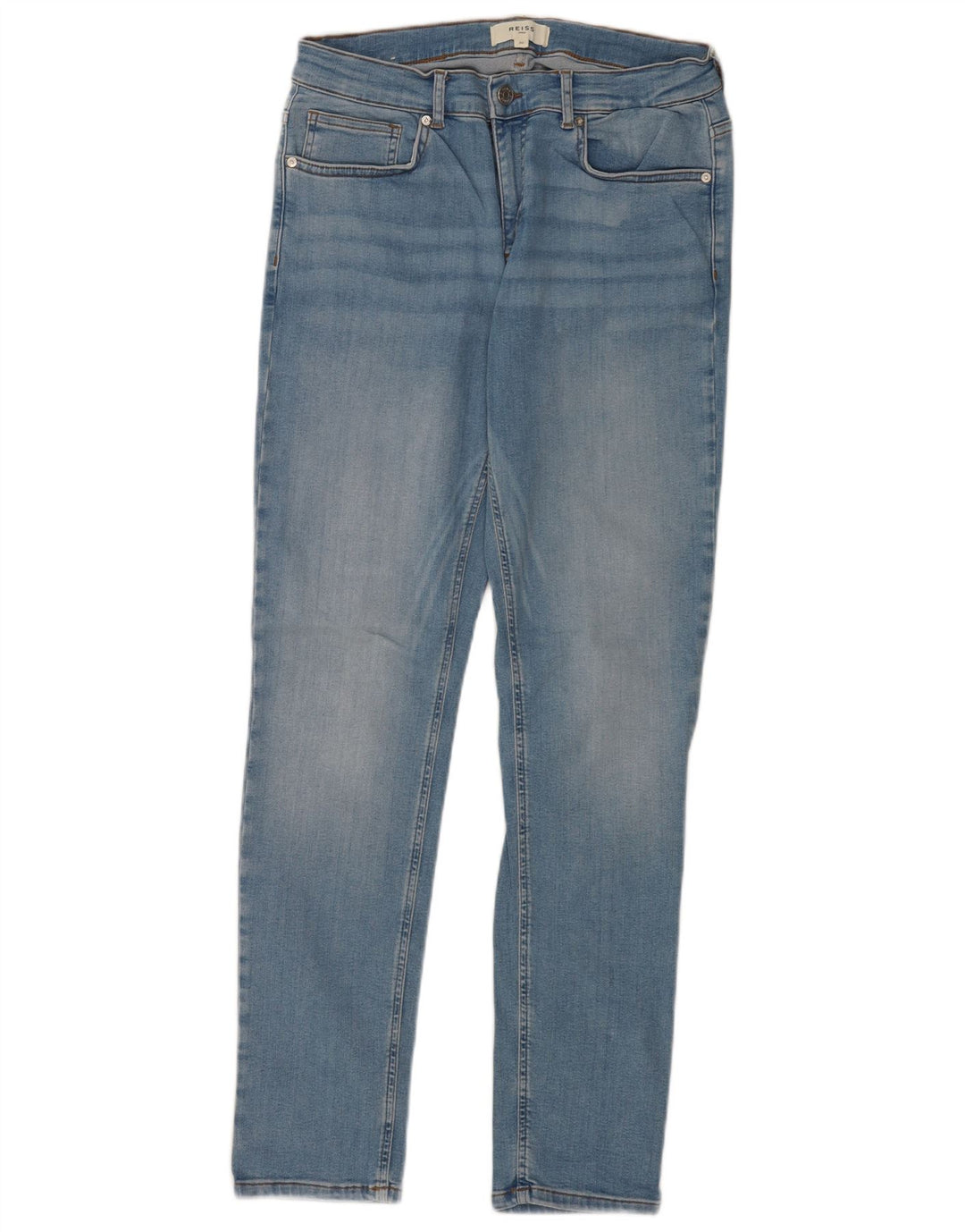 Reiss Slim Jeans til mænd W32 L32 blå bomuld