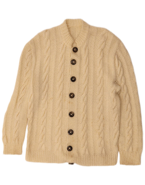 Vintage herre cardigan sweater Small off White