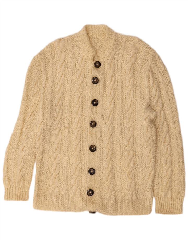 Vintage herre cardigan sweater Small off White