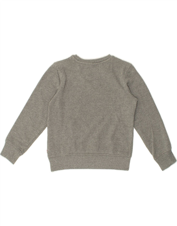 LEVI'S Boys Graphic Sweatshirt Jumper 9-10 Years Grey Cotton Vintage Levi's and Second-Hand Levi's from Messina Hembry 