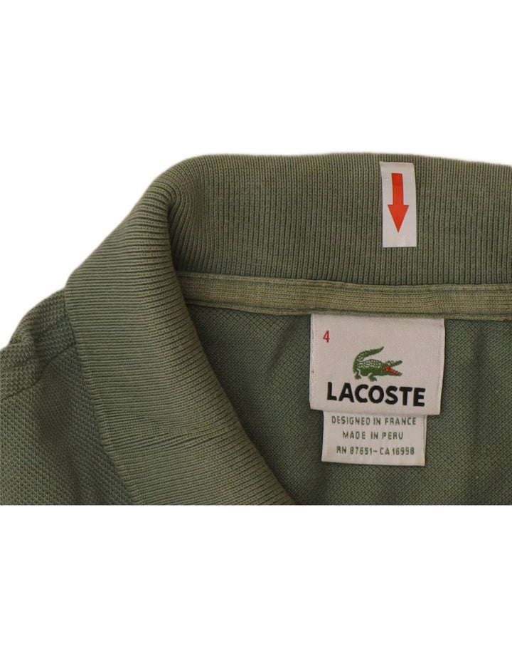Lacoste herre poloshirt størrelse 4 Medium grøn bomuld