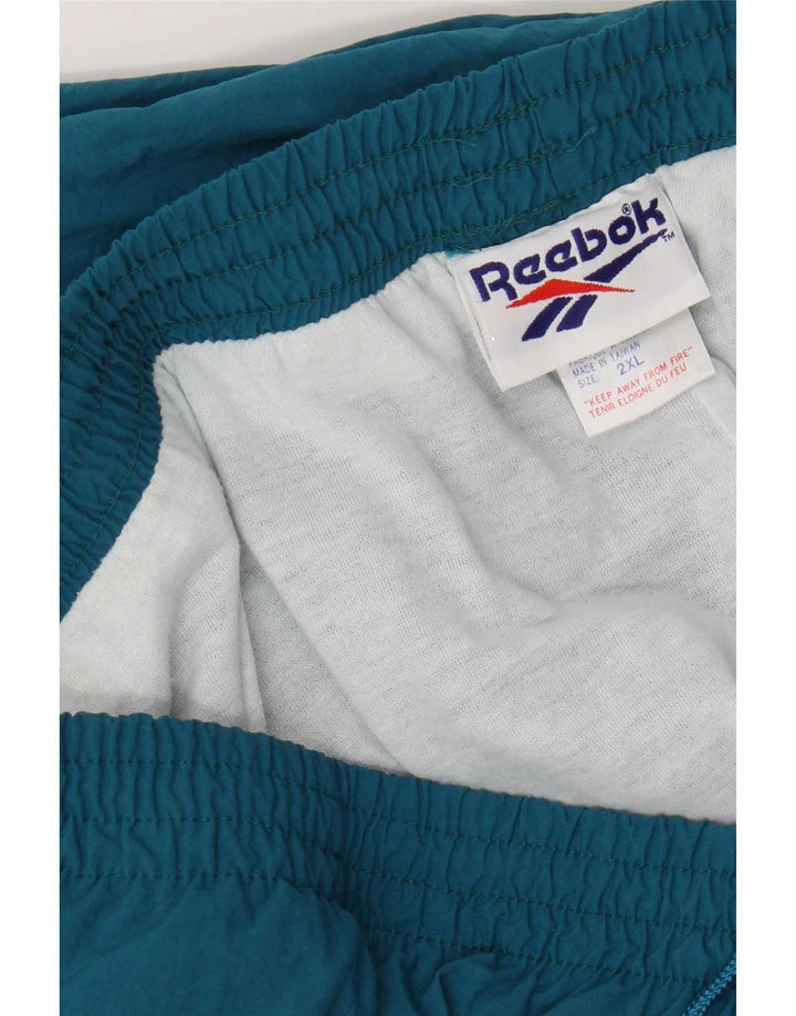 Reebok Herre træningsdragt Bukser Joggers 2XL Blå Nylon