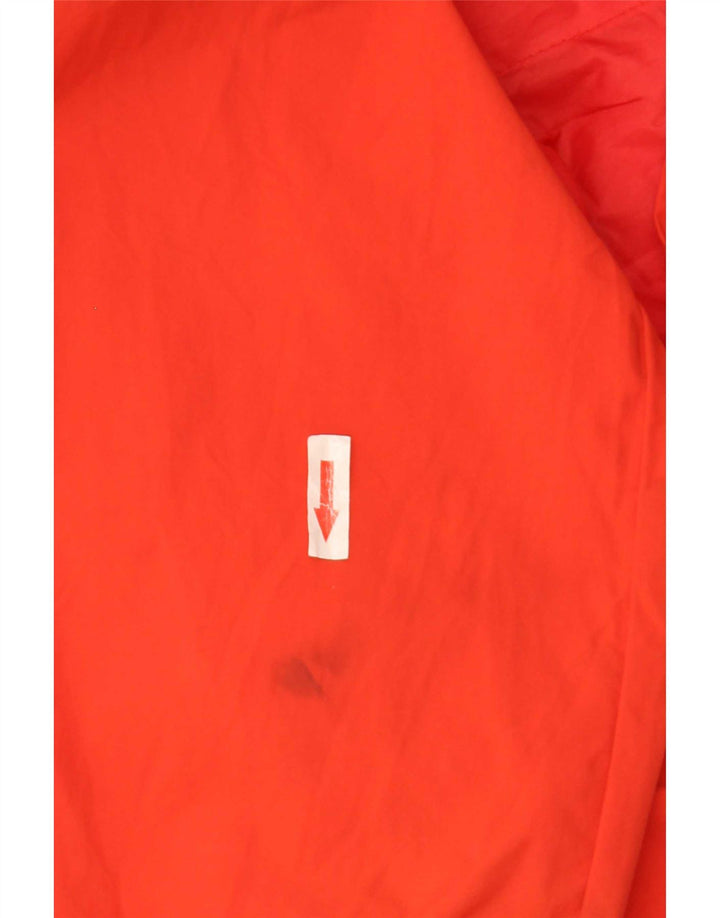 Jack Wills Herre Hooded Windbreaker Jacket UK 36 Small Orange Nylon