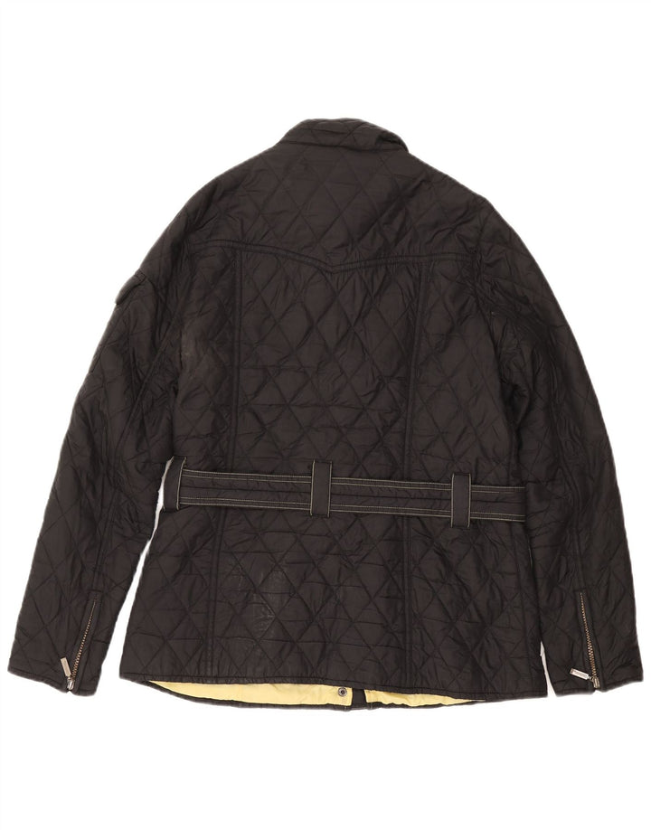 Barbour Quiltet jakke til kvinder UK 14 Large Sort
