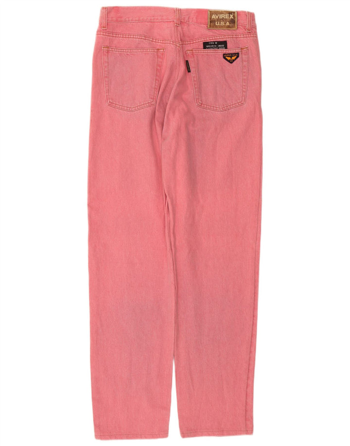 Avirex Herre Tapered Jeans W38 L33 Pink Bomuld