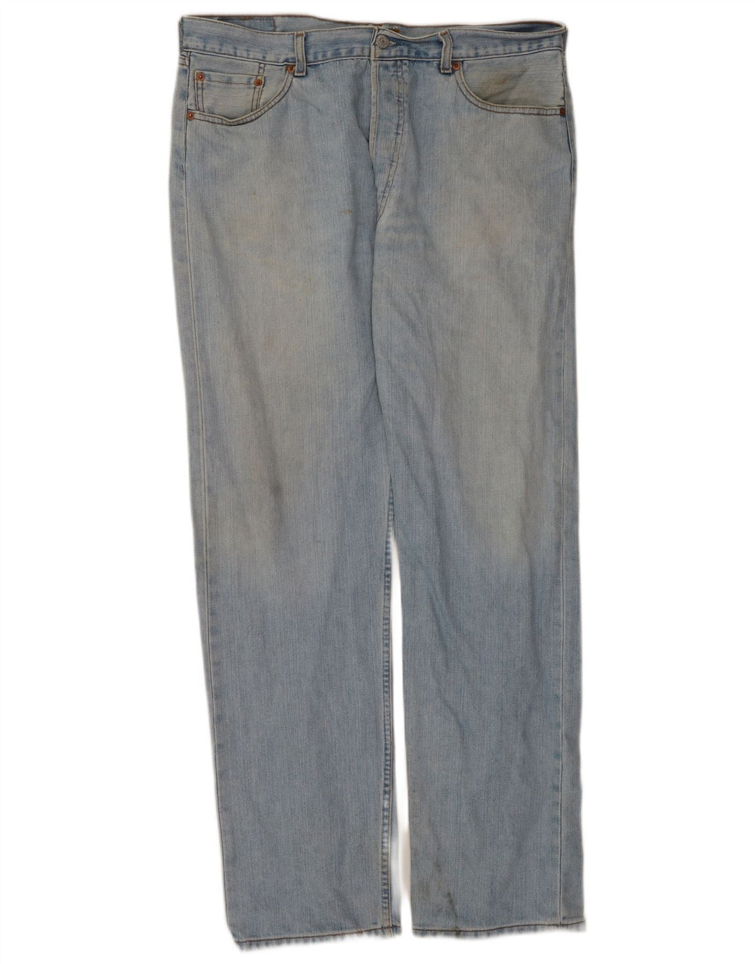 Levi's Herre 501 lige jeans W38 L34 blå bomuld